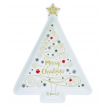 Плато 21х16см коледно дърво Merry Christmas Tree